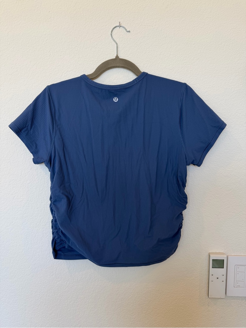 Lululemon Women's All It Takes Tee - Ribbed Nulu - Pitch Blue - Picture 2 of 4